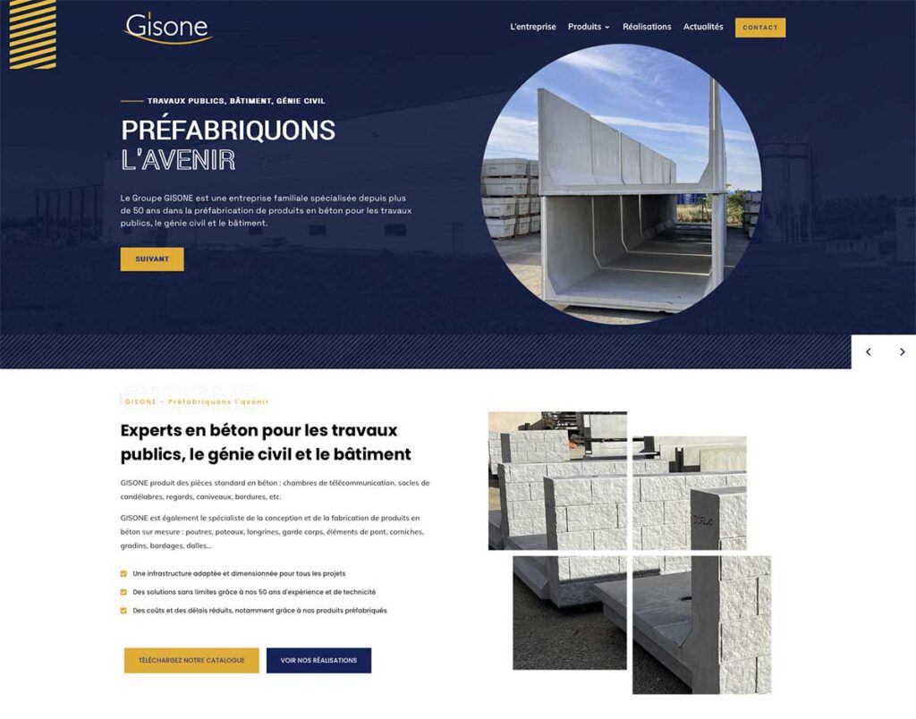 nouveau site Gisone